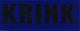Krink New York Street Art Sticker
