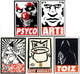 Obey Tribute Street Art Sticker Pack