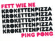 Ping Pong Street Art Sticker